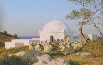 ステファン・バカロヴィチ・モスクの外 Oil Paintings